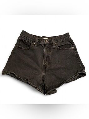Levi's Black High-Waist Denim Shorts